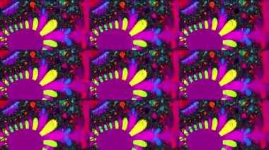 Soyut Bilgisayar Fraktal Tasarımı. Fraktal hiç bitmeyen bir desen. Fraktallar, farklı ölçeklerde kendine benzeyen sonsuz derecede karmaşık kalıplardır. TV duvar efekti.