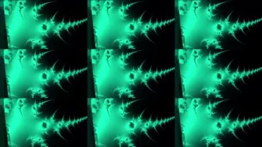 Soyut Bilgisayar Fraktal Tasarımı. Fraktal hiç bitmeyen bir desen. Fraktallar, farklı ölçeklerde kendine benzeyen sonsuz derecede karmaşık kalıplardır. TV duvar efekti.