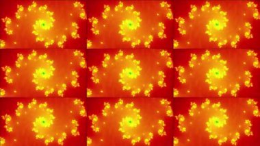 Soyut Bilgisayar Fraktal Tasarımı. Fraktal hiç bitmeyen bir desen. Fraktallar, farklı ölçeklerde kendine benzeyen sonsuz derecede karmaşık kalıplardır. TV duvar efekti.