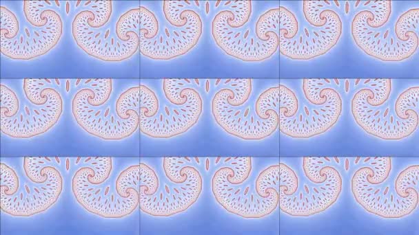 Resumen Diseño Fractal Generado Por Ordenador Fractal Patrón Interminable Los — Vídeo de stock