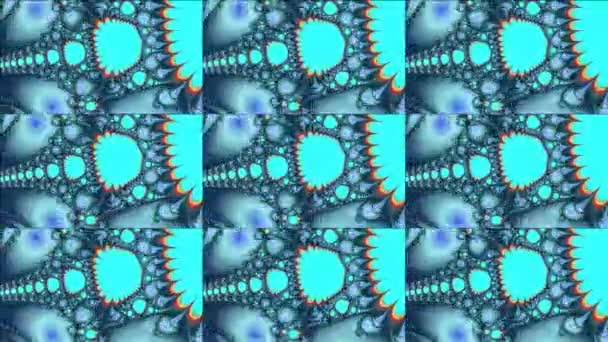 Komputer Abstrak Menghasilkan Desain Fraktal Fraktal Adalah Pola Yang Tidak — Stok Video