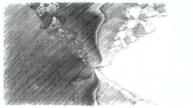 Boyanmış bir arka planda kabataslak ve çizim animasyonu. Şarjörün üstüne yerleştirmek için Doodle tarzı. Yüksek kalite sanat videosu oluşturma. Filtre için stok hareket ögesi. Arızalı piksel etkisi.