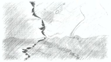 Boyanmış bir arka planda kabataslak ve çizim animasyonu. Şarjörün üstüne yerleştirmek için Doodle tarzı. Yüksek kalite sanat videosu oluşturma. Filtre için stok hareket ögesi. Arızalı piksel etkisi.