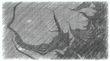 Boyanmış bir arka planda kabataslak ve çizim animasyonu. Şarjörün üstüne yerleştirmek için Doodle tarzı. Yüksek kalite sanat videosu oluşturma. Filtre için stok hareket ögesi. Arızalı piksel etkisi.