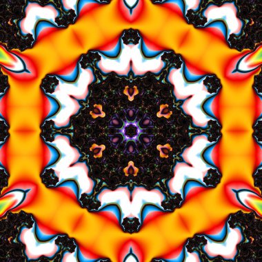 Soyut Bilgisayar Fraktal Tasarımı. Fraktal hiç bitmeyen bir desen. Fraktallar, farklı ölçeklerde kendine benzeyen sonsuz derecede karmaşık kalıplardır. Cep telefonu duvar kağıdı için harika.