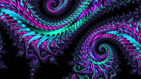 Abstract Fractal Background Oneindige Universum Computer Gegenereerd Beeld Mooie Abstracte — Stockfoto