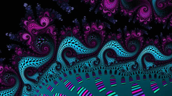 Abstract Fractal Background Infinite Universe Computer Generated Image Beautiful Abstract — Stock Photo, Image