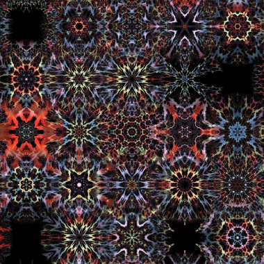 Renkli kar taneleriyle kusursuz bir desen. Noel ve Yeni Yıl tebrik kartları, kumaş, ambalaj kağıdı, davetiye, kırtasiye.