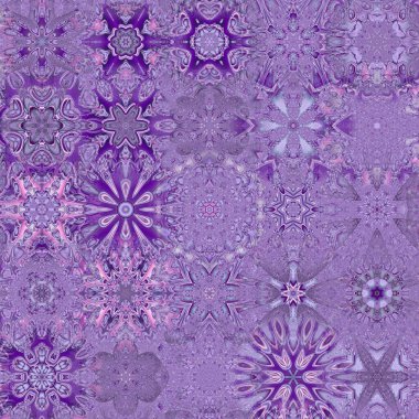 Renkli kar taneleriyle kusursuz bir desen. Noel ve Yeni Yıl tebrik kartları, kumaş, ambalaj kağıdı, davetiye, kırtasiye.