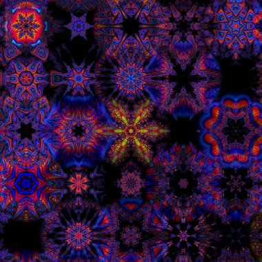 Renkli kar taneleriyle kusursuz bir desen. Noel ve Yeni Yıl tebrik kartları, kumaş, ambalaj kağıdı, davetiye, kırtasiye.