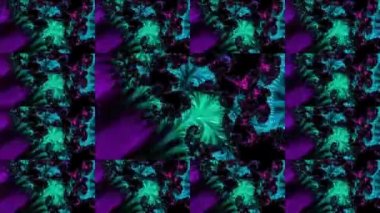 Soyut Bilgisayar Fraktal Tasarımı. Fraktal hiç bitmeyen bir desen. Fraktallar, farklı ölçeklerde kendine benzeyen sonsuz derecede karmaşık kalıplardır. Televizyon duvar efekti. Arıza efekti.