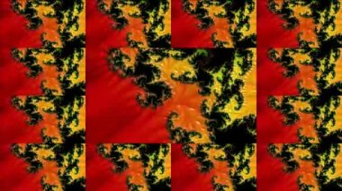 Soyut Bilgisayar Fraktal Tasarımı. Fraktal hiç bitmeyen bir desen. Fraktallar, farklı ölçeklerde kendine benzeyen sonsuz derecede karmaşık kalıplardır. Televizyon duvar efekti. Arıza efekti.