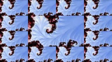 Soyut Bilgisayar Fraktal Tasarımı. Fraktal hiç bitmeyen bir desen. Fraktallar, farklı ölçeklerde kendine benzeyen sonsuz derecede karmaşık kalıplardır. Televizyon duvar efekti. Arıza efekti.