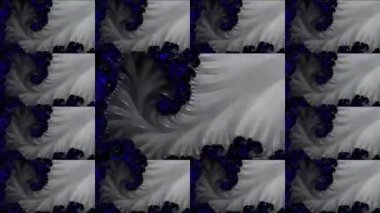 Soyut Bilgisayar Fraktal Tasarımı. Fraktal hiç bitmeyen bir desen. Fraktallar, farklı ölçeklerde kendine benzeyen sonsuz derecede karmaşık kalıplardır. Televizyon duvar efekti. Arıza efekti.