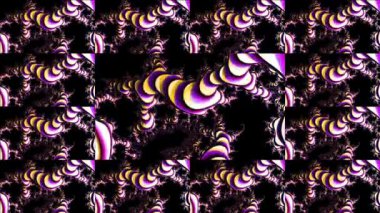Soyut Bilgisayar Fraktal Tasarımı. Fraktal hiç bitmeyen bir desen. Fraktallar, farklı ölçeklerde kendine benzeyen sonsuz derecede karmaşık kalıplardır. Televizyon duvar efekti. Arıza efekti.