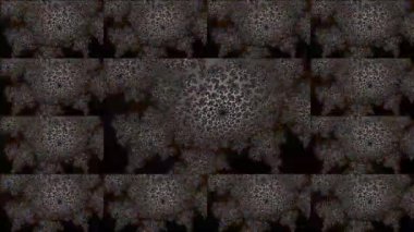 Soyut Bilgisayar Fraktal Tasarımı. Fraktal hiç bitmeyen bir desen. Fraktallar, farklı ölçeklerde kendine benzeyen sonsuz derecede karmaşık kalıplardır. Televizyon duvar efekti. Arıza efekti.