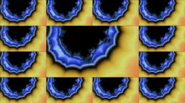 Soyut Bilgisayar Fraktal Tasarımı. Fraktal hiç bitmeyen bir desen. Fraktallar, farklı ölçeklerde kendine benzeyen sonsuz derecede karmaşık kalıplardır. Televizyon duvar efekti. Arıza efekti.