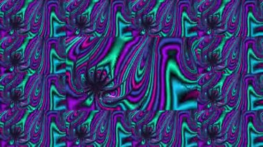 Soyut Bilgisayar Fraktal Tasarımı. Fraktal hiç bitmeyen bir desen. Fraktallar, farklı ölçeklerde kendine benzeyen sonsuz derecede karmaşık kalıplardır. Televizyon duvar efekti. Arıza efekti.