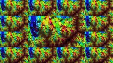 Soyut Bilgisayar Fraktal Tasarımı. Fraktal hiç bitmeyen bir desen. Fraktallar, farklı ölçeklerde kendine benzeyen sonsuz derecede karmaşık kalıplardır. Televizyon duvar efekti. Arıza efekti.