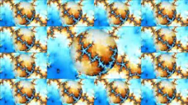 Soyut Bilgisayar Fraktal Tasarımı. Fraktal hiç bitmeyen bir desen. Fraktallar, farklı ölçeklerde kendine benzeyen sonsuz derecede karmaşık kalıplardır. Televizyon duvar efekti. Arıza efekti.