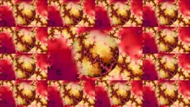 Soyut Bilgisayar Fraktal Tasarımı. Fraktal hiç bitmeyen bir desen. Fraktallar, farklı ölçeklerde kendine benzeyen sonsuz derecede karmaşık kalıplardır. Televizyon duvar efekti. Arıza efekti.