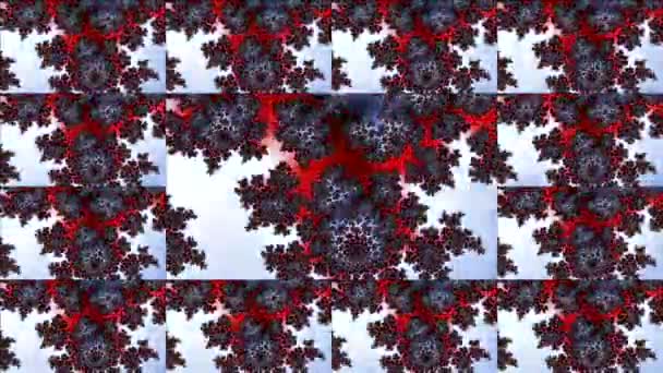 Abstract Computer Generated Fractal Design Fractal Never Ending Pattern Fractals — Stock Video