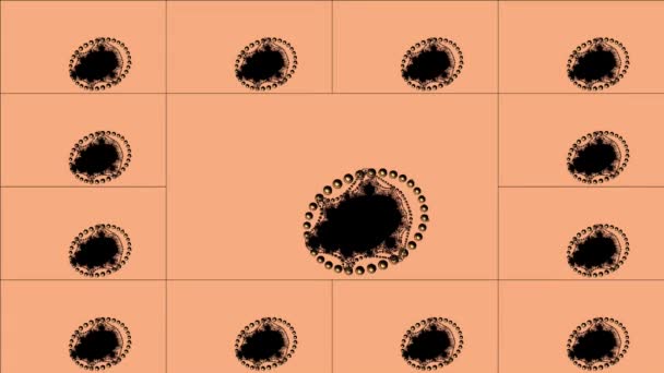 Resumen Diseño Fractal Generado Por Ordenador Fractal Patrón Interminable Los — Vídeos de Stock