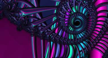 Soyut Bilgisayar Fraktal Tasarımı. Fraktal hiç bitmeyen bir desen. Fraktallar, farklı ölçeklerde kendine benzeyen sonsuz derecede karmaşık kalıplardır. Cep telefonu duvar kağıdı için harika.