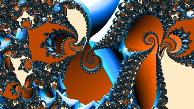 Soyut Bilgisayar Fraktal Tasarımı. Fraktal hiç bitmeyen bir desen. Fraktallar, farklı ölçeklerde kendine benzeyen sonsuz derecede karmaşık kalıplardır. Cep telefonu duvar kağıdı için harika.