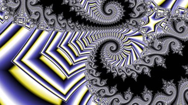 Soyut Bilgisayar Fraktal Tasarımı. Fraktal hiç bitmeyen bir desen. Fraktallar, farklı ölçeklerde kendine benzeyen sonsuz derecede karmaşık kalıplardır. Cep telefonu duvar kağıdı için harika.