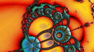 Soyut Bilgisayar Fraktal Tasarımı. Fraktal hiç bitmeyen bir desen. Fraktallar, farklı ölçeklerde kendine benzeyen sonsuz derecede karmaşık kalıplardır. Cep telefonu duvar kağıdı için harika.