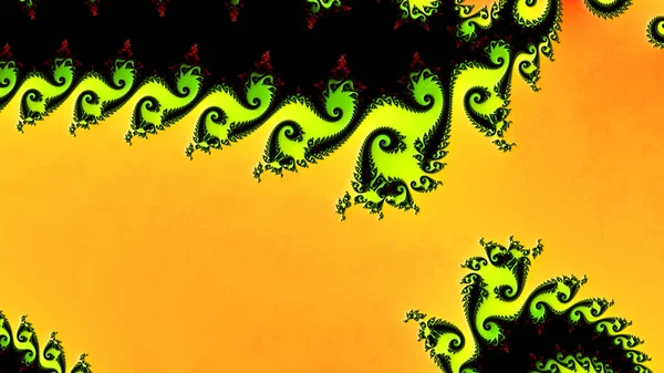 Abstract Computergegenereerd Fractaal Ontwerp Een Fractal Een Nooit Eindigend Patroon — Stockfoto