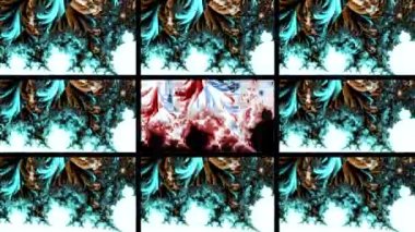 Soyut Bilgisayar Fraktal Tasarımı. Fraktal hiç bitmeyen bir desen. Fraktallar, farklı ölçeklerde kendine benzeyen sonsuz derecede karmaşık kalıplardır. Cep telefonu duvar kağıdı için harika.