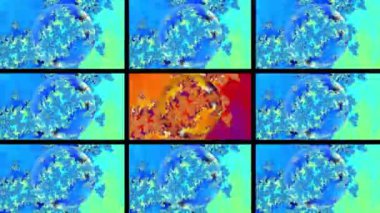 Soyut Bilgisayar Fraktal Tasarımı. Fraktal hiç bitmeyen bir desen. Fraktallar, farklı ölçeklerde kendine benzeyen sonsuz derecede karmaşık kalıplardır. Cep telefonu duvar kağıdı için harika.