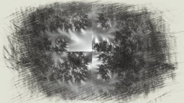 Soyut Bilgisayar Fraktal Tasarımı. Fraktal hiç bitmeyen bir desen. Fraktallar, farklı ölçeklerde kendine benzeyen sonsuz derecede karmaşık kalıplardır. Cep telefonu duvar kağıdı için harika.