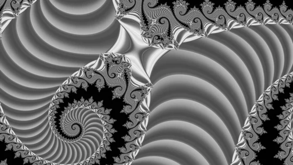 dijital soyut fraktal arkaplan bilgisayarda siyah ve beyaz olarak oluşturuldu.