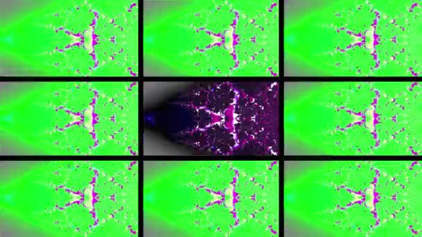 Абстрактный Дизайн Фрактал Бесконечная Закономерность Фракталы Являются Бесконечно Сложными Структурами — стоковое видео