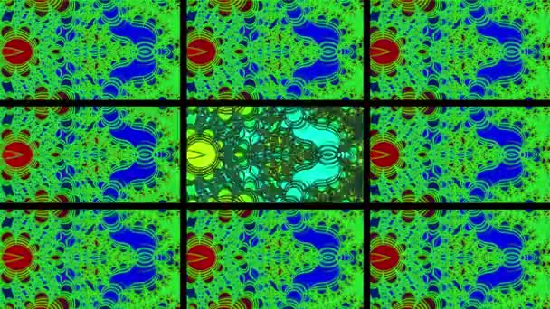 计算机生成的分形设计 分形是一种无穷无尽的模式 分形是无限复杂的模式 在不同的尺度上是自相似的 很适合手机壁纸 — 图库视频影像