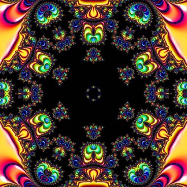 Soyut Bilgisayar Fraktal Tasarımı. Fraktal hiç bitmeyen bir desen. Fraktallar, farklı ölçeklerde kendine benzeyen sonsuz derecede karmaşık kalıplardır. Cep telefonu duvar kağıdı için harika.