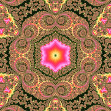 Soyut Bilgisayar Fraktal Tasarımı. Fraktal hiç bitmeyen bir desen. Fraktallar, farklı ölçeklerde kendine benzeyen sonsuz derecede karmaşık kalıplardır. Cep telefonu duvar kağıdı için harika.