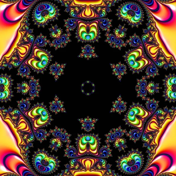 Soyut Bilgisayar Fraktal Tasarımı. Fraktal hiç bitmeyen bir desen. Fraktallar, farklı ölçeklerde kendine benzeyen sonsuz derecede karmaşık kalıplardır. Cep telefonu duvar kağıdı için harika.