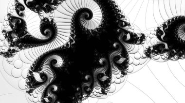 Soyut Bilgisayar Fraktal Tasarımı. Fraktal hiç bitmeyen bir desen. Fraktallar, farklı ölçeklerde kendine benzeyen sonsuz derecede karmaşık kalıplardır. Cep telefonu duvar kağıdı için harika.