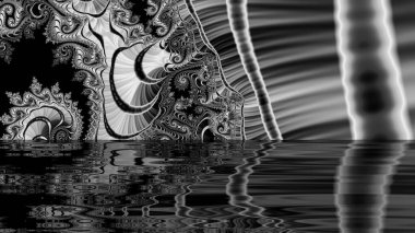 Soyut Bilgisayar Fraktal Tasarımı. Fraktal hiç bitmeyen bir desen. Fraktallar, farklı ölçeklerde kendine benzeyen sonsuz derecede karmaşık kalıplardır. Cep telefonu duvar kağıdı için harika.