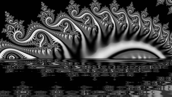 Soyut Bilgisayar Fraktal Tasarımı. Fraktal hiç bitmeyen bir desen. Fraktallar, farklı ölçeklerde kendine benzeyen sonsuz derecede karmaşık kalıplardır. Cep telefonu duvar kağıdı için harika.