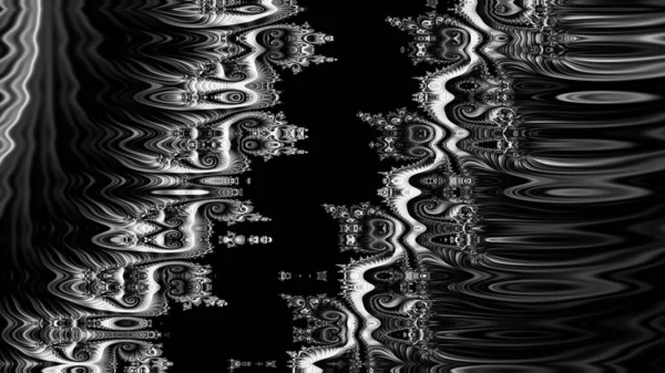 Abstract Computergegenereerd Fractaal Ontwerp Een Fractal Een Nooit Eindigend Patroon — Stockfoto