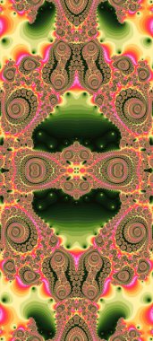 Soyut Bilgisayar Fraktal Tasarımı. Fraktal hiç bitmeyen bir desen. Fraktallar, farklı ölçeklerde kendine benzeyen sonsuz derecede karmaşık kalıplardır. Cep telefonu duvar kağıdı için harika.