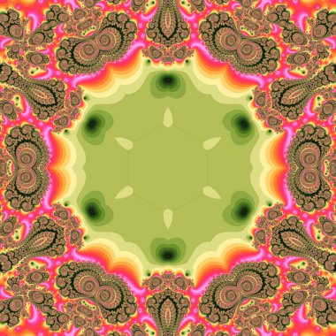 Soyut Bilgisayar Fraktal Tasarımı. Fraktal hiç bitmeyen bir desen. Fraktallar, farklı ölçeklerde kendine benzeyen sonsuz derecede karmaşık kalıplardır. Cep telefonu duvar kağıdı için harika.