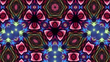 Eşsiz kaleydoskop renkli tasarım. Soyut kaleydoskopik renk arkaplanı. Güzel desen kaleydoskop