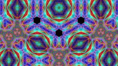 Eşsiz kaleydoskop renkli tasarım. Soyut kaleydoskopik renk arkaplanı. Güzel desen kaleydoskop