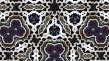 Eşsiz kaleydoskop renkli tasarım. Soyut kaleydoskopik renk arkaplanı. Güzel desen kaleydoskop